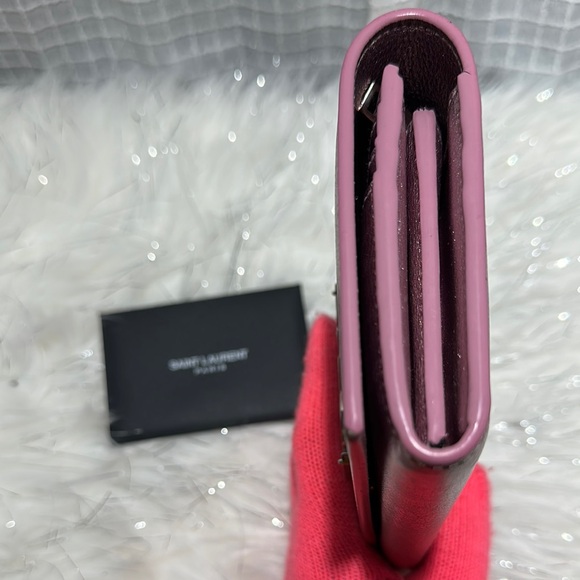 Yves Saint Laurent Shimmering Pink Wallet - Picture 7 of 12